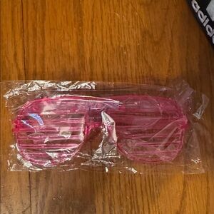 PINK !  Shutter Shades Sunglasses Kanye west mic Oarty Halloween theme event